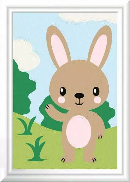 CreArt: Cute Bunny - Painting By Numbers, 3 x 5