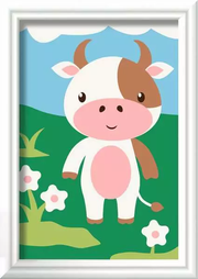 CreArt: Cute Cow - Painting By Numbers, 3 x 5