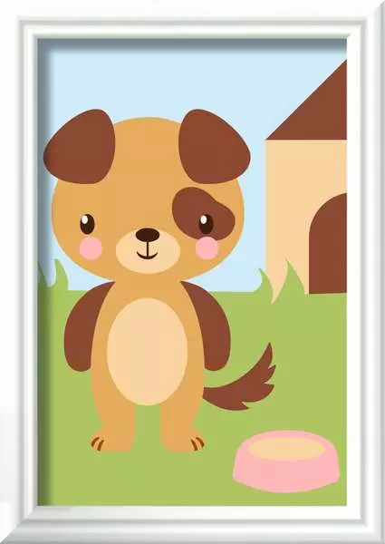 CreArt: Cute Puppy - Painting By Numbers, 3 x 5