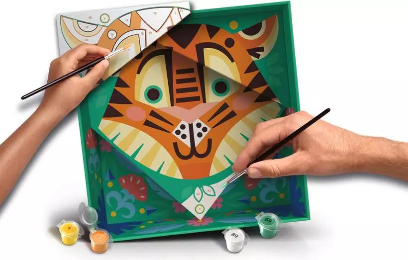 CreArt Do It Together: Tiger - Painting By Numbers