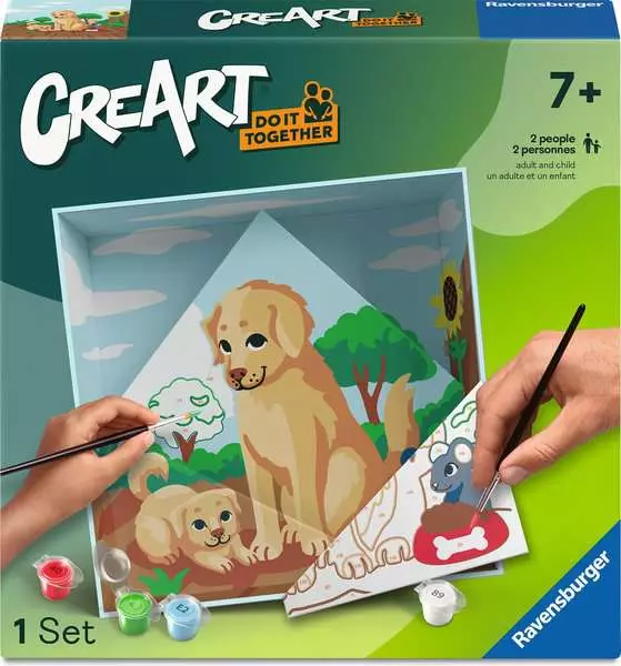 CreArt Do It Together: Dog - Painting By Numbers