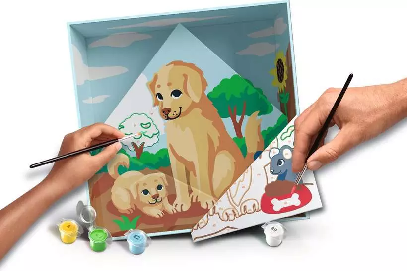 CreArt Do It Together: Dog - Painting By Numbers