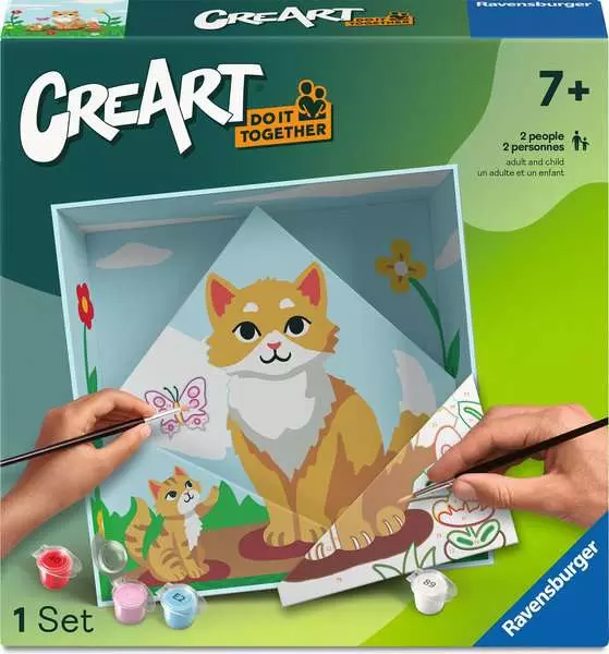 CreArt Do It Together: Cat - Painting By Numbers