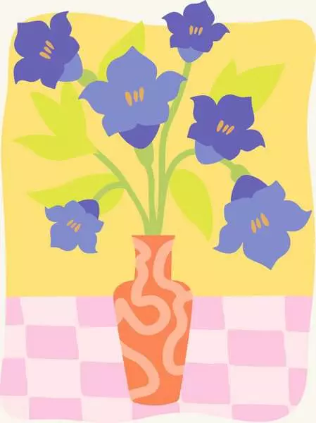 CreArt Adults Trend: Bluebells - Painting By Numbers, 7 x 10