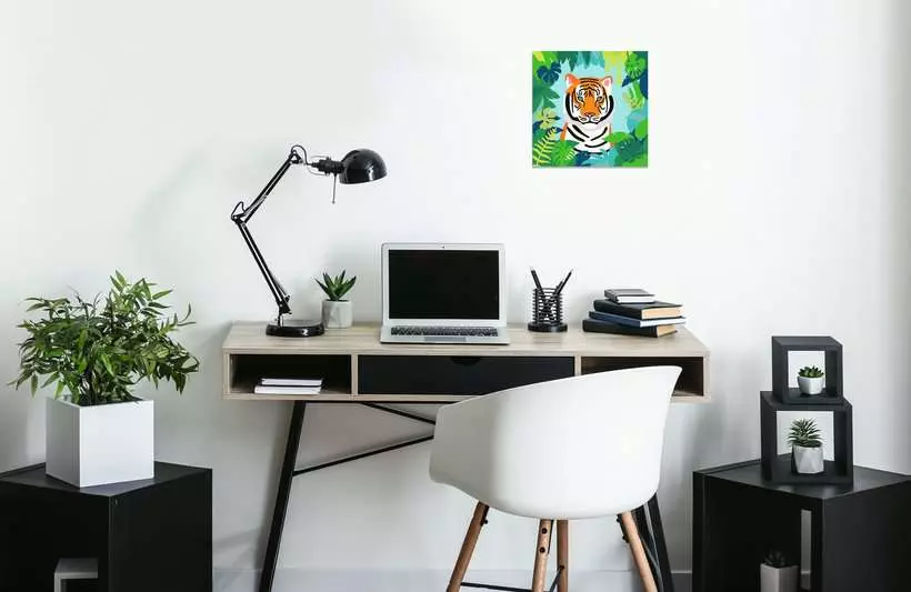 CreArt Adults Trend: Wild Tiger - Painting By Numbers, 8 x 8