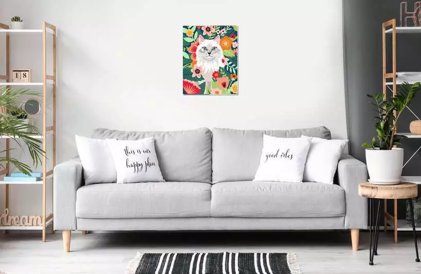 CreArt Adults Trend: Fluffy and Floral - Painting By Numbers, 10 x 12