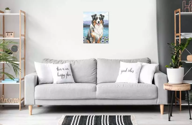 CreArt Adults Trend: Australian Shepherd - Painting By Numbers, 10 x 12