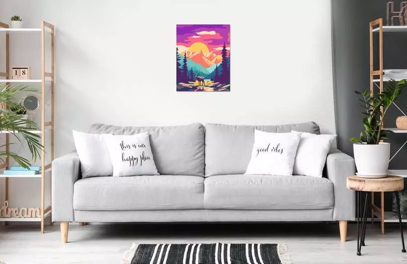 CreArt Adults Trend: National Park Poster - Painting By Numbers, 10 x 12