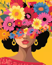 CreArt Adults Trend: Blooming Beauty - Painting By Numbers, 10 x 12