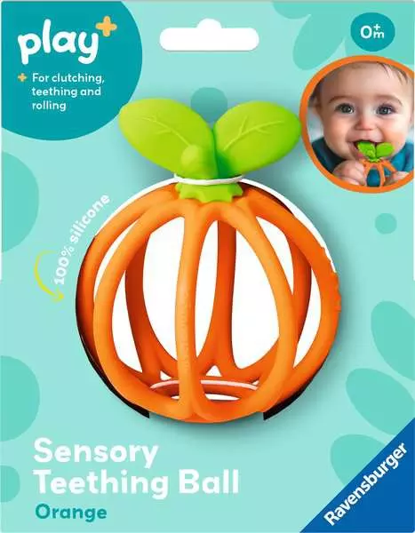 Play+ Sensory Teething Ball - Orange