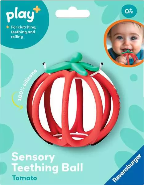 Play+ Sensory Teething Ball - Tomato