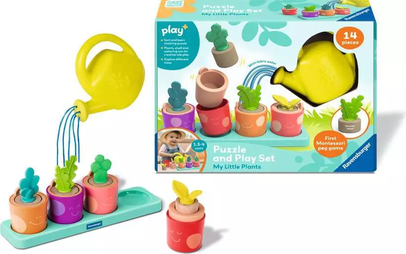 Play+ Puzzle and Play Set: My Little Plants