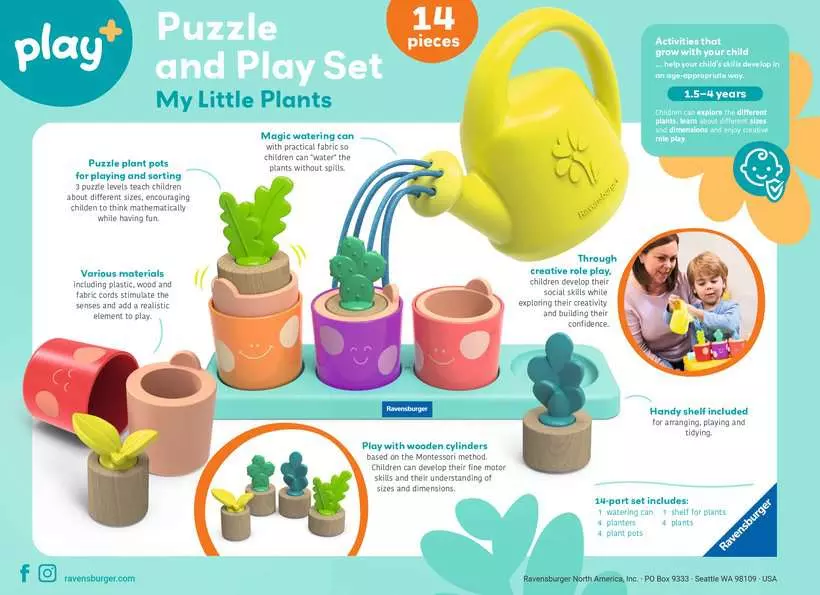Play+ Puzzle and Play Set: My Little Plants