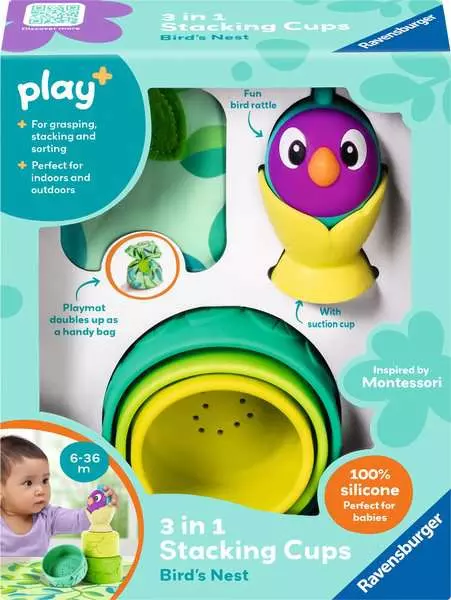 3-in-1 Stacking Cups: Bird's Nest