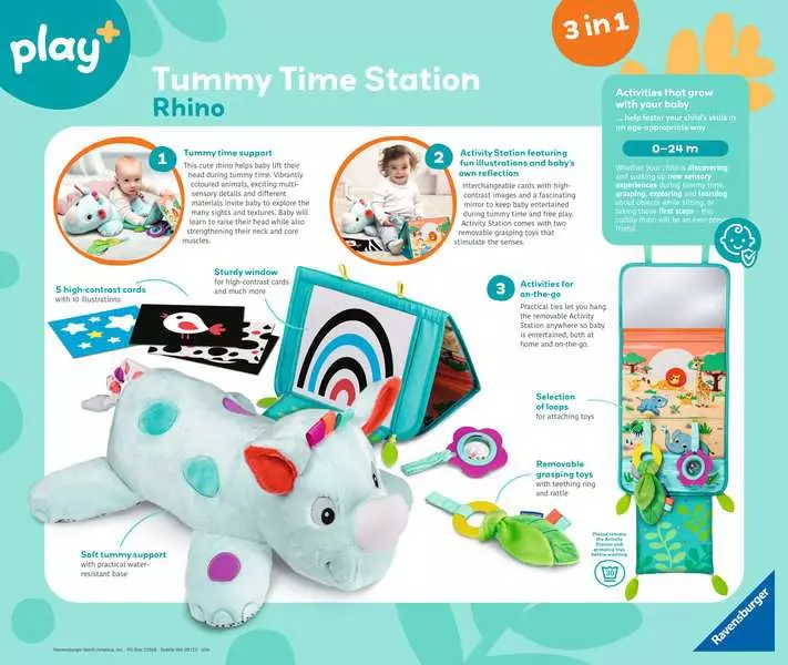 Tummy Time Station: Rhino