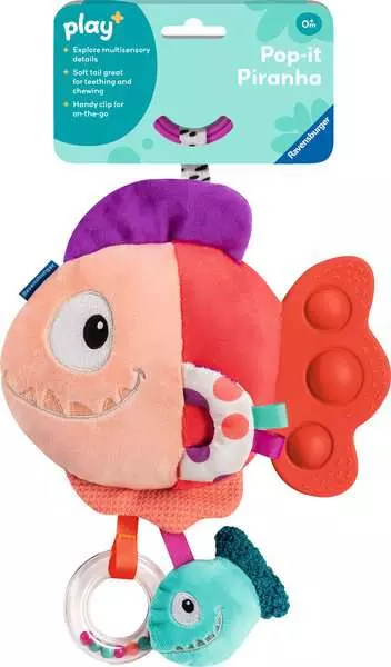 Play+ Pop-it Piranha - Red