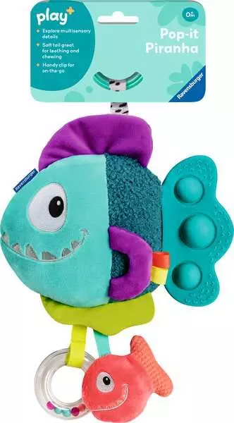 Play+ Pop-it Piranha - Blue