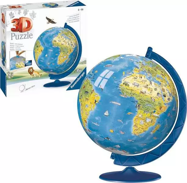 Children's World Globe - 3D Puzzle-Ball, 180 Pieces