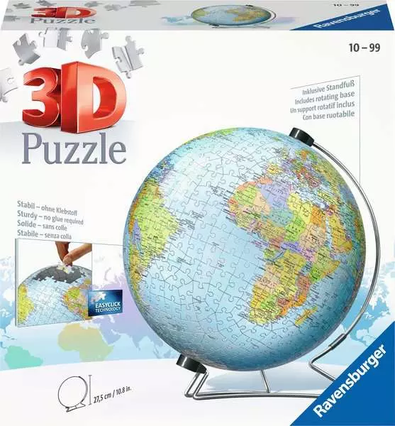 The Earth - 3D Puzzle-Ball, 540 Pieces
