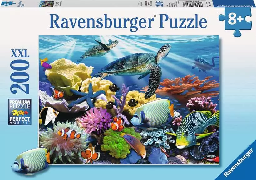 Ocean Turtles - Children's Puzzle, 200 Pieces (XXL)
