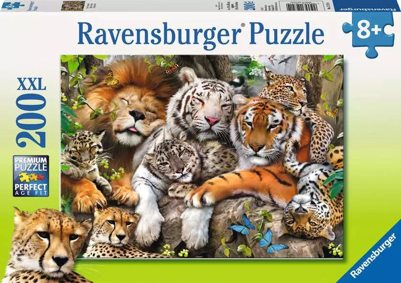 Big Cat Nap - Children's Puzzle, 200 Pieces (XXL)