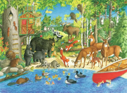 Woodland Friends - Children's Puzzle, 200 Pieces (XXL)