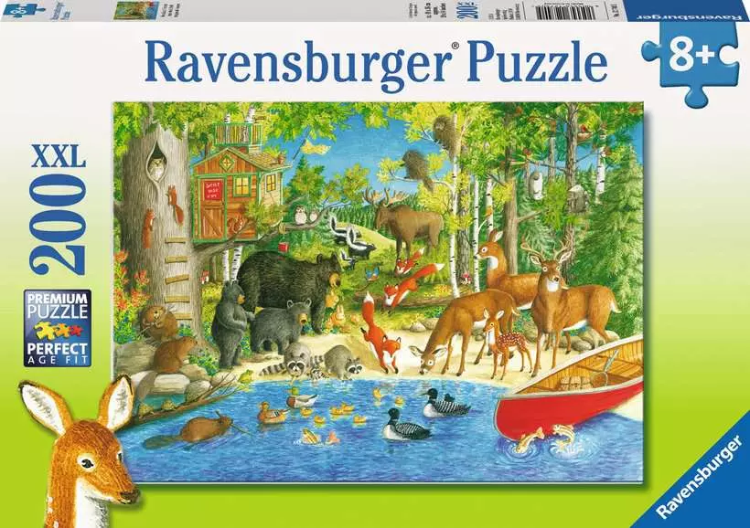 Woodland Friends - Children's Puzzle, 200 Pieces (XXL)