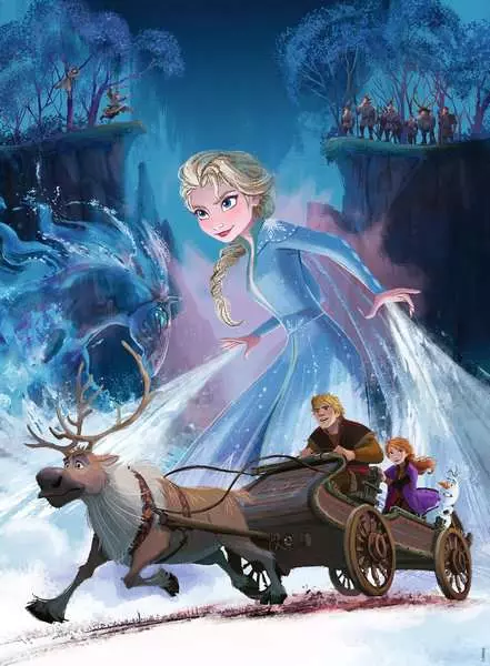 Disney Frozen 2: The Mysterious Forest - Children's Puzzle, 200 Pieces (XXL)