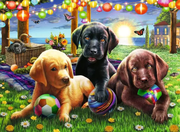 Puppy Picnic - Children's Puzzle, 100 Pieces (XXL)