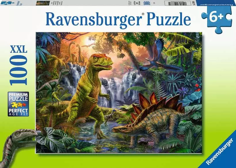 Dinosaur Oasis - Children's Puzzle, 100 Pieces (XXL)