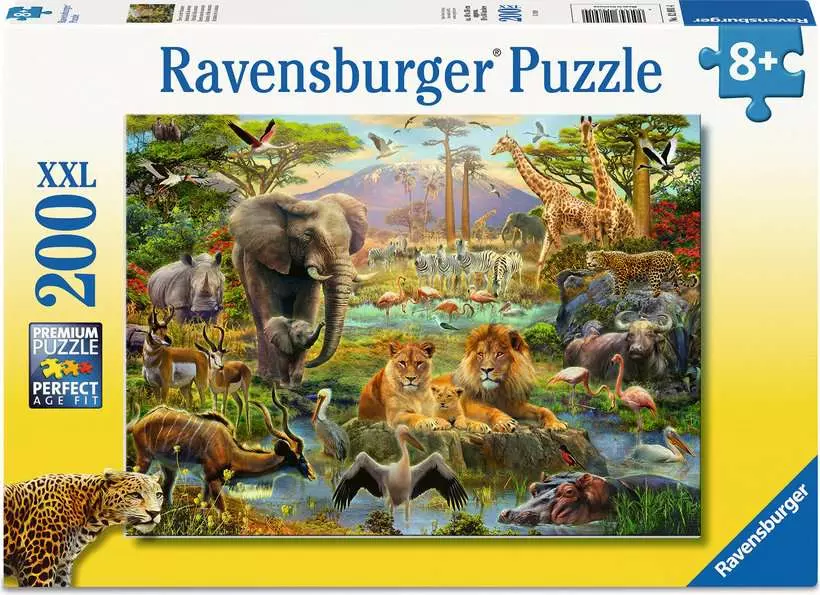 Animals of the Savanna - Children's Puzzle, 200 Pieces (XXL)