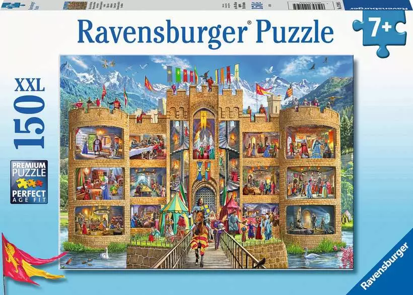 Cutaway Castle - Children's Puzzle, 150 Pieces (XXL)