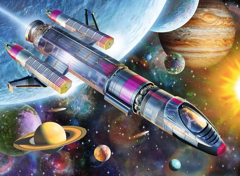 Mission in Space - Children's Puzzle, 100 Pieces (XXL)