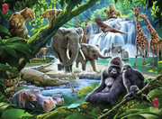 Jungle Animals - Children's Puzzle, 100 Pieces (XXL)