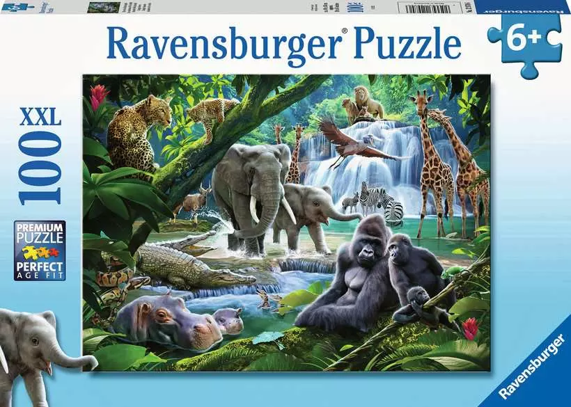 Jungle Animals - Children's Puzzle, 100 Pieces (XXL)