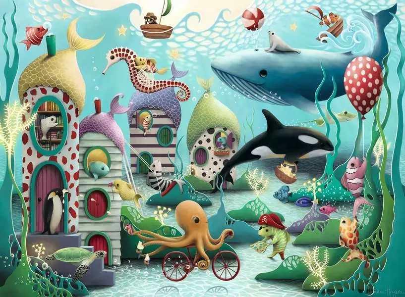 Underwater Wonders - Children's Puzzle, 100 Pieces (XXL)