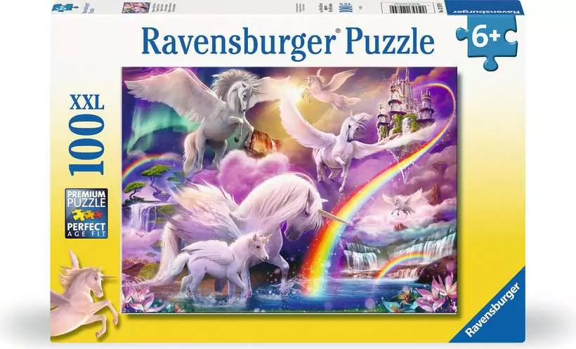 Pegasus Unicorns - Children's Puzzle, 100 Pieces (XXL)