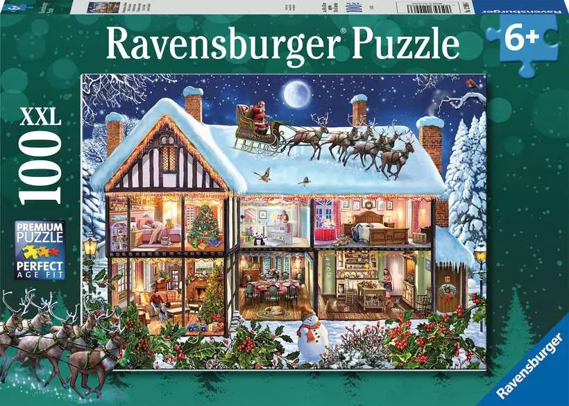 Christmas at Home - Children's Puzzle, 100 Pieces (XXL)