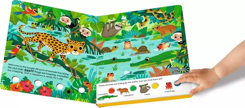 Play+ Search and Shine: In the Jungle - Board Book