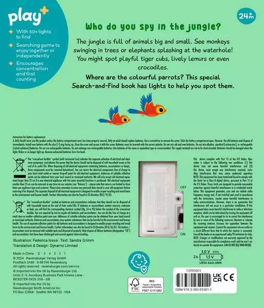 Play+ Search and Shine: In the Jungle - Board Book