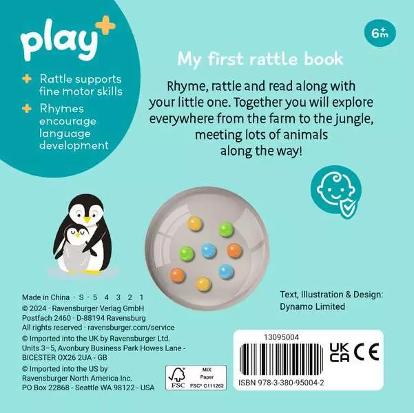 Play+ Ready, Steady, Shake: First Animals - Board Book