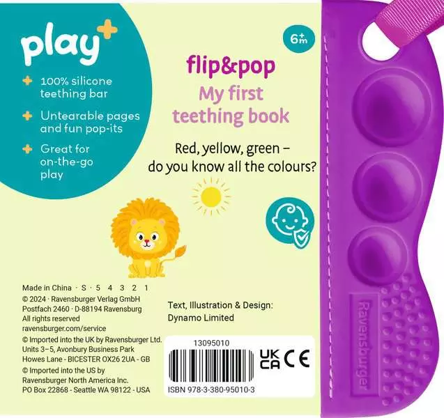 Play+ Flip & Pop: Colors - My First Teething Book