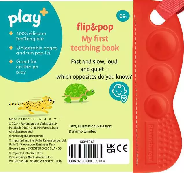 Play+ Flip & Pop: Opposites - My First Teething Book
