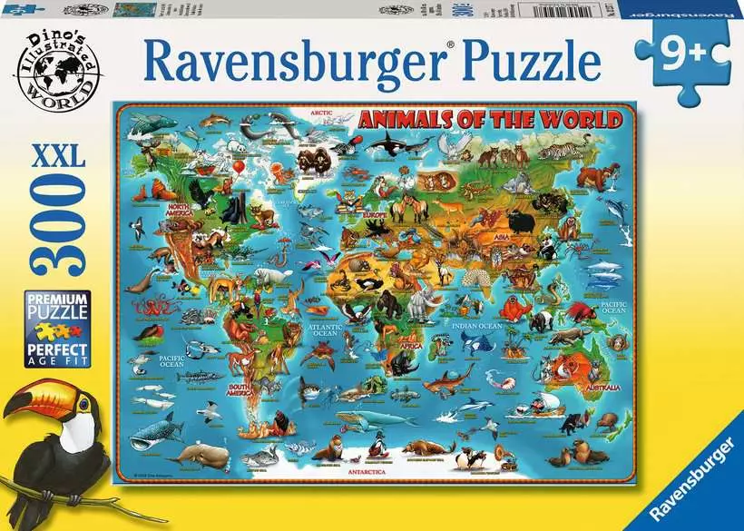 Animals of the World - Children's Puzzle, 300 Pieces (XXL)