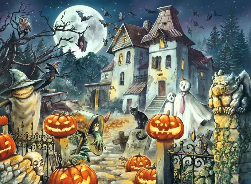 Halloween House - Children's Puzzle, 300 Pieces (XXL)