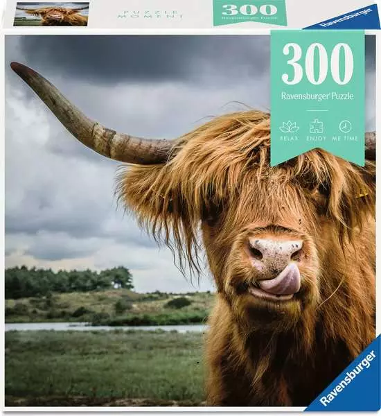 Highland Cattle - Puzzle Moment, 300 Pieces
