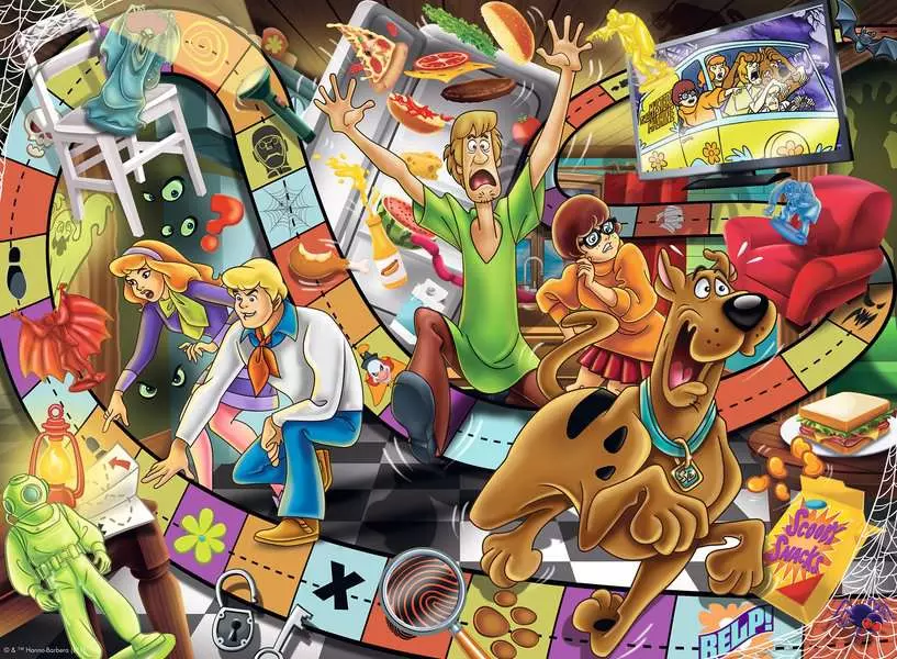 Scooby Doo Haunted Game - Children's Puzzle, 200 Pieces (XXL)
