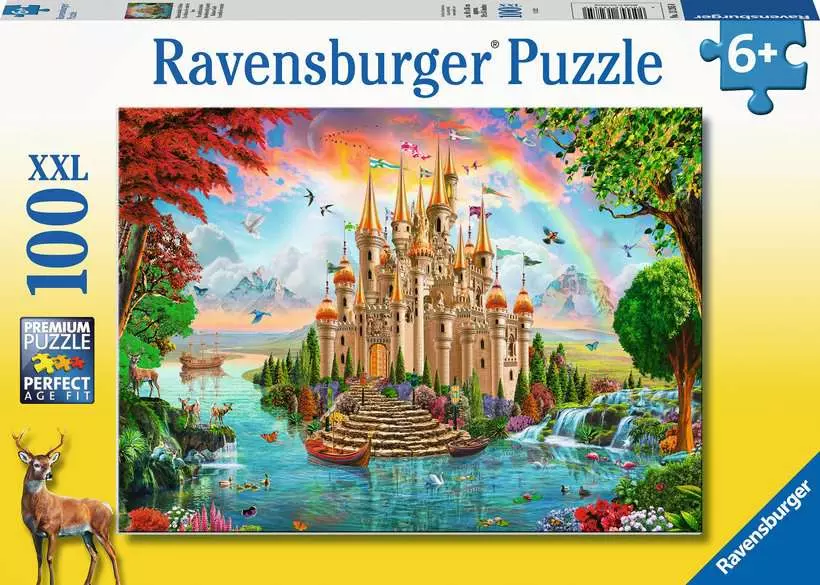 Rainbow Castle - Children's Puzzle, 100 Pieces (XXL)