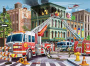 Fire Truck Rescue - Children's Puzzle, 100 Pieces (XXL)