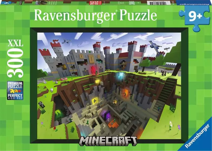 Minecraft Cutaway - Children's Puzzle, 300 Pieces (XXL)